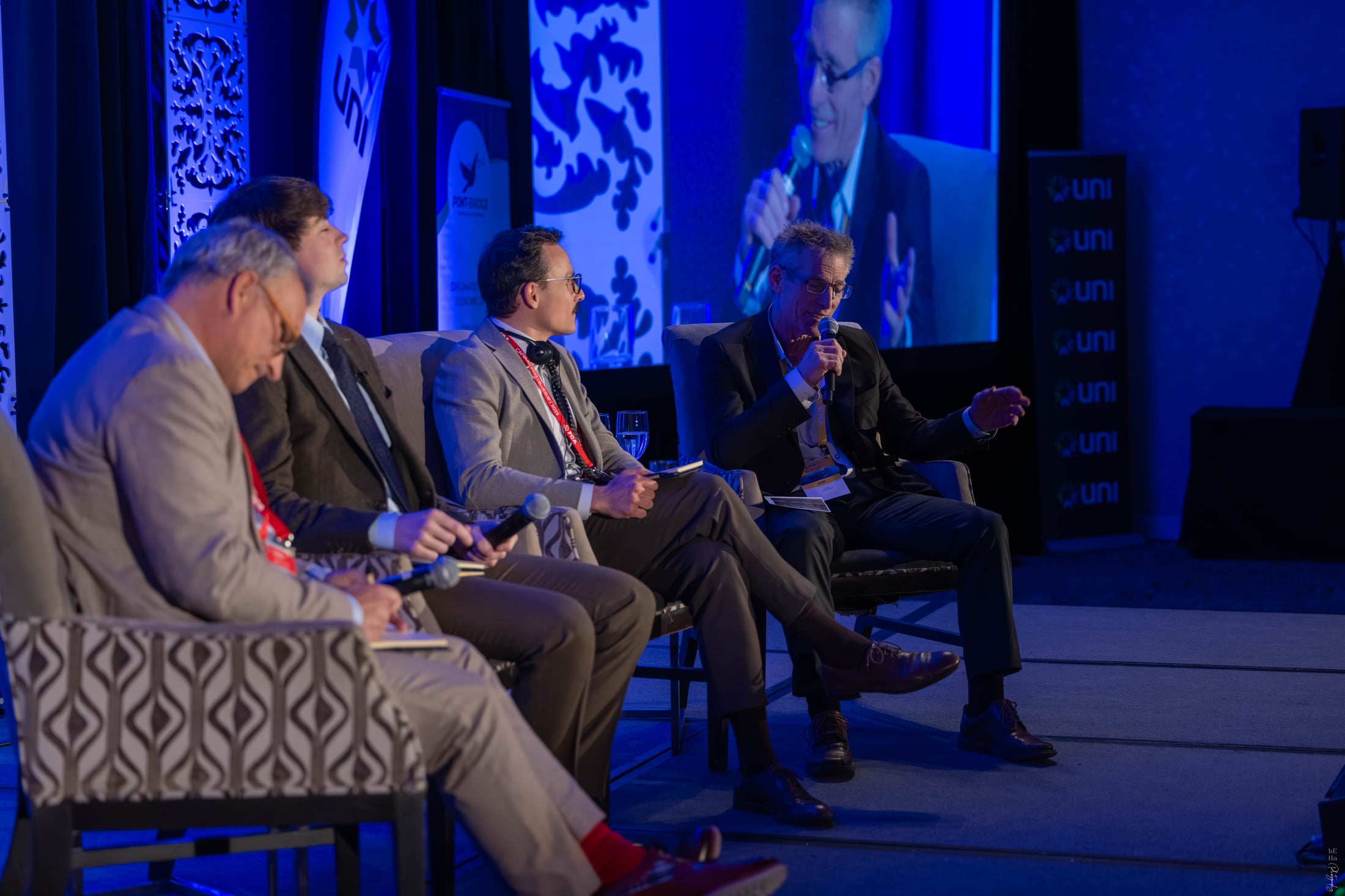 Prise de parole d’Alain Bélanger lors d’un panel du Forum Canada–Afrique CAPBLEU 2025 à Moncton