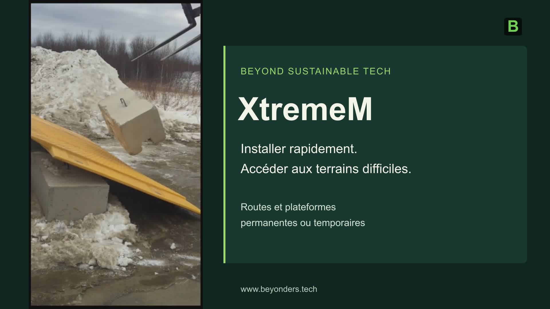 XtremeM — accès modulaire et protection du sol : démonstration du produit en français