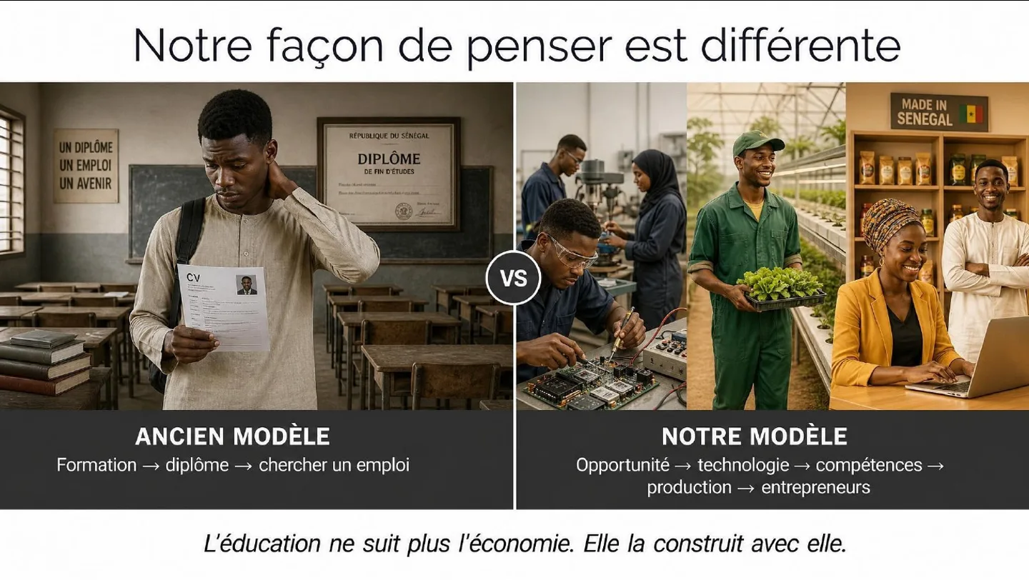Diapositive 2 : Notre façon de penser est différente