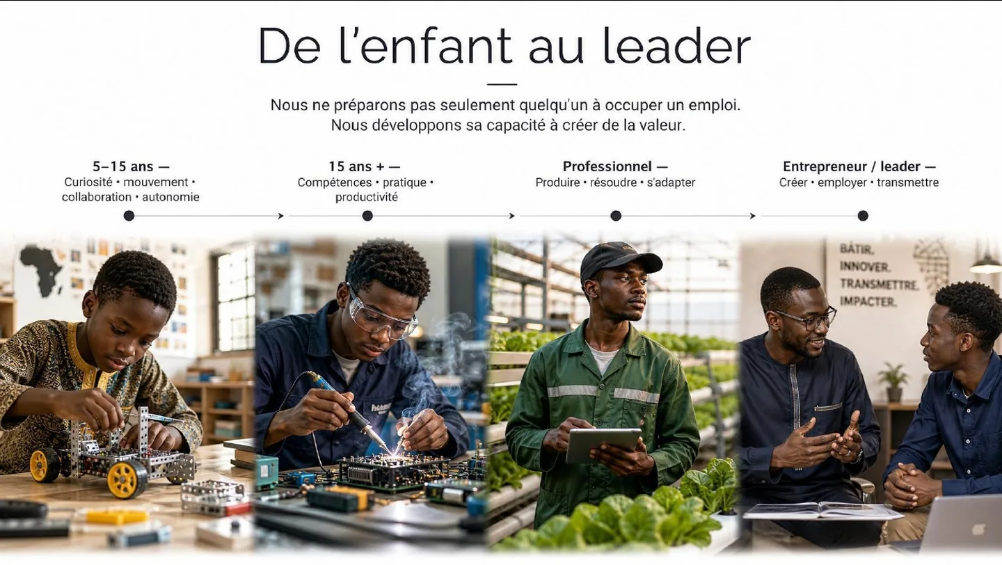 Diapositive 7 : De l’enfant au leader